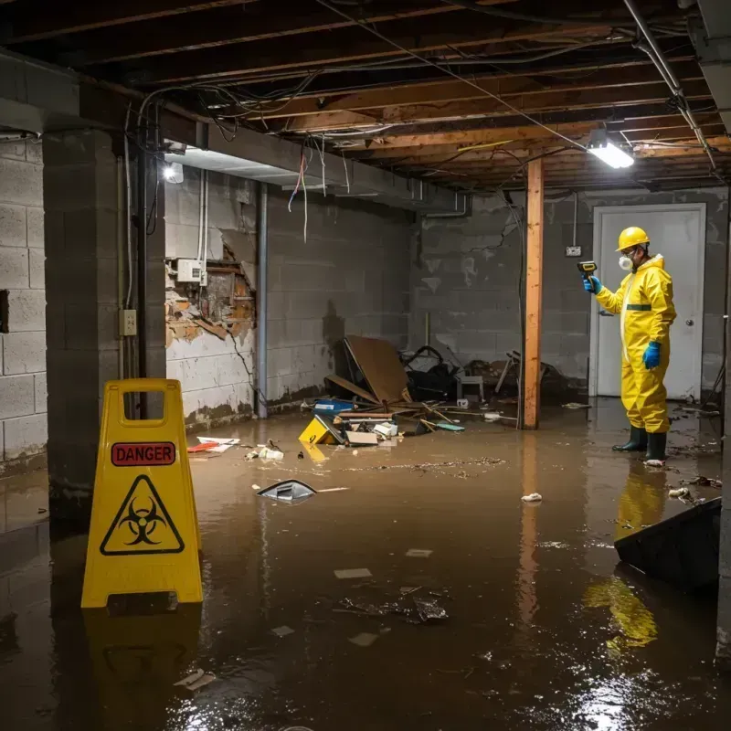 Flooded Basement Electrical Hazard in Fort Hunt, VA Property